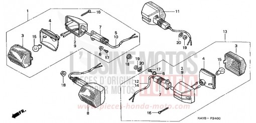 CLIGNOTANT NX125S de 1995